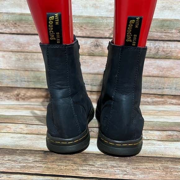 Dr. Martens Black Leather Tobias Mid Boots - Picture 6 of 8